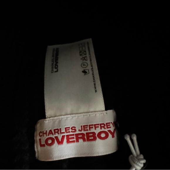 NEW NWT AUTHENTIC Charles Jeffrey LOVERBOY Chunky Ears Beanie Hat Black - Picture 8 of 8